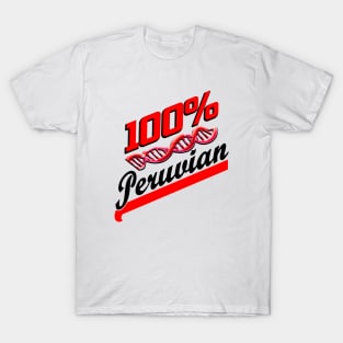 100% Peruvian Heritage DNA Genetics Strand T-Shirt